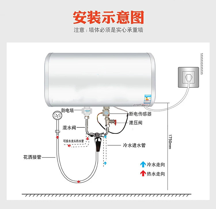 Demand Water Heaters round Flat Barrel Electric Water Heater Water Storage Type Variable Frequency Bath Machine