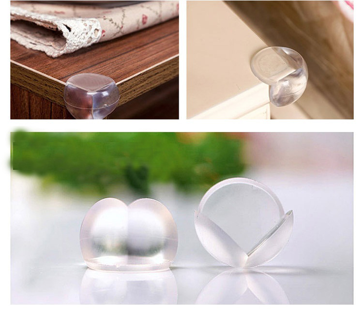 Safety Table Corner Protection PVC Angle Bead Children's Table Thickened Transparent Spherical AntiCollision Corner