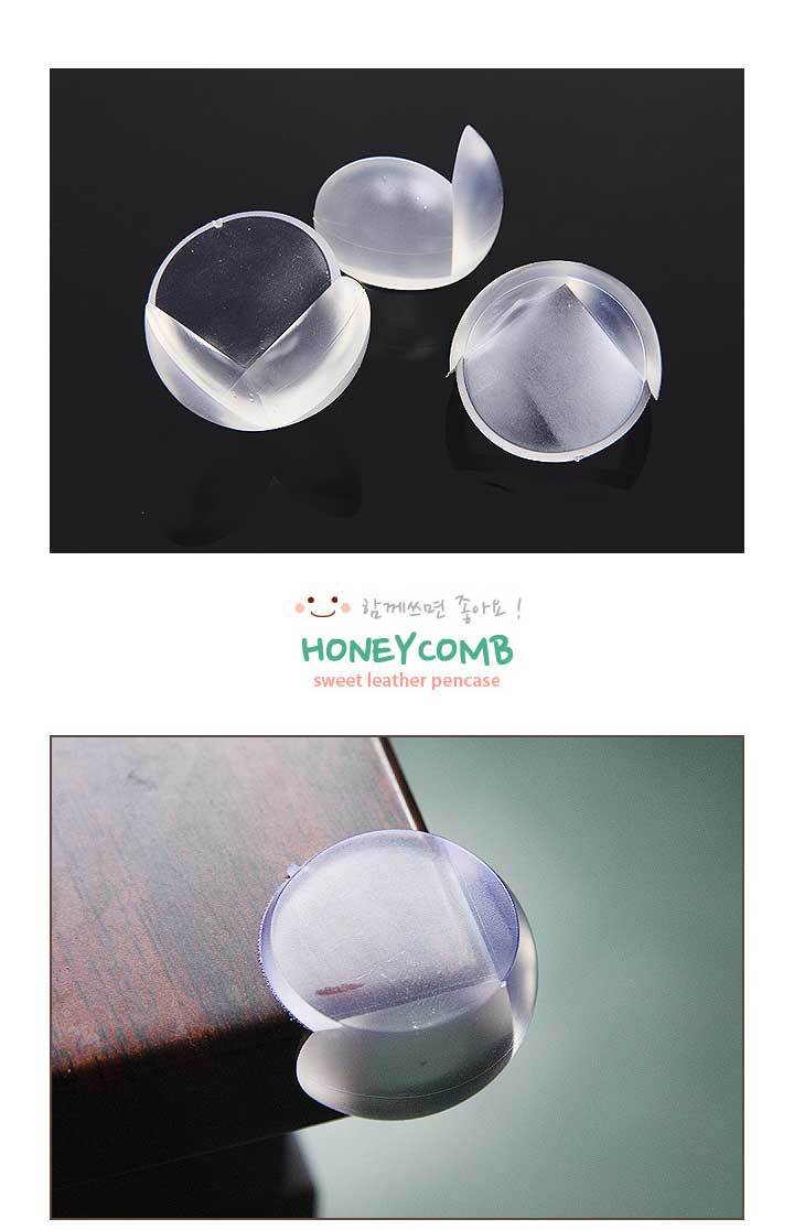 Safety Table Corner Protection PVC Angle Bead Children's Table Thickened Transparent Spherical AntiCollision Corner