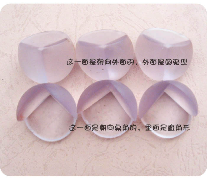 Safety Table Corner Protection PVC Angle Bead Children's Table Thickened Transparent Spherical AntiCollision Corner