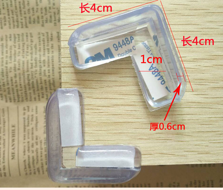 Transparent Right Angle Thickened Table Corner Protective Cover Baby PVC Corner Collision Protection Corner Protector