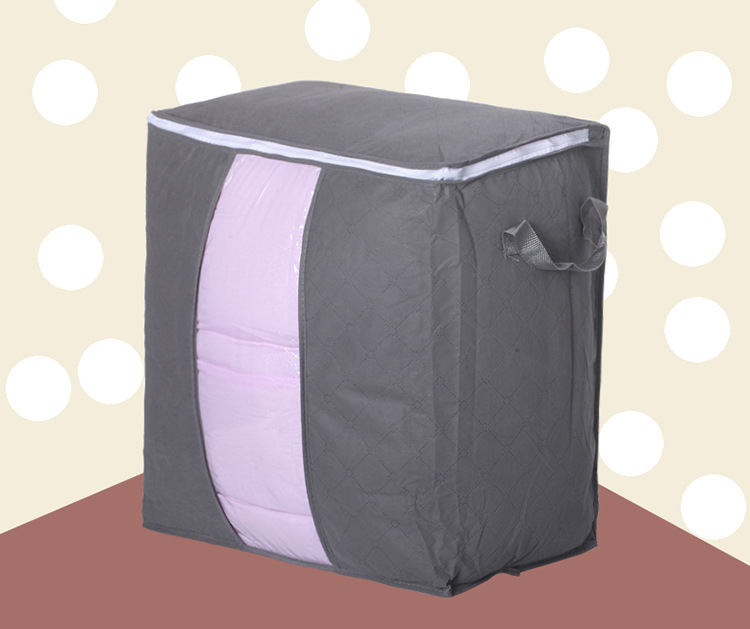 Raised More than Large Quilt Color Bamboo Charcoal Buggy Bag Clothing Quilt Organizing Folders Color Storage Bag Stall