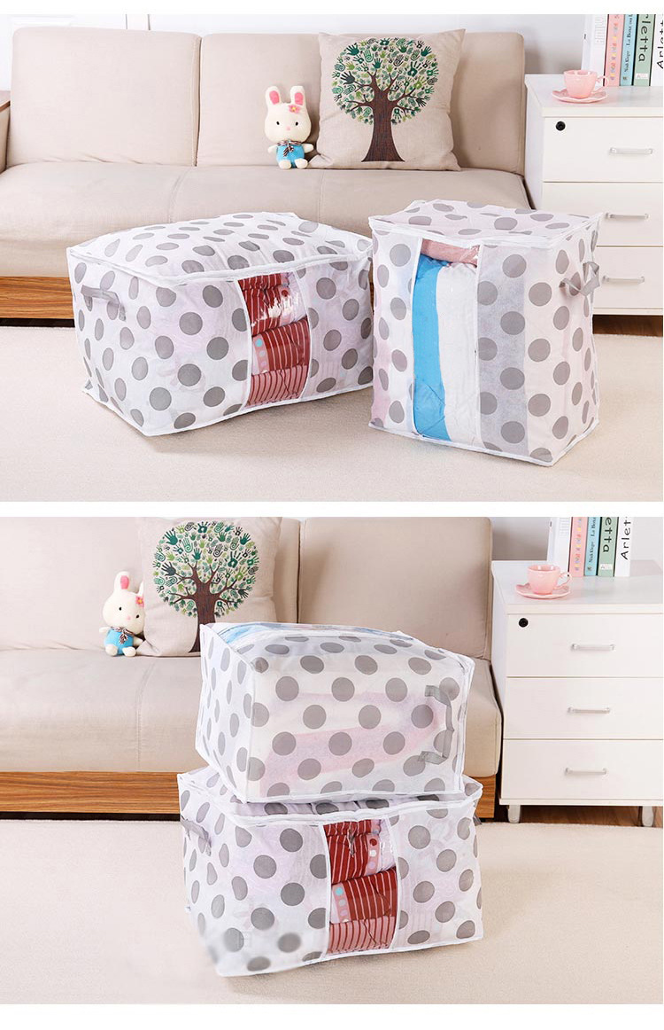 Raised More than Large Quilt Color Bamboo Charcoal Buggy Bag Clothing Quilt Organizing Folders Color Storage Bag Stall