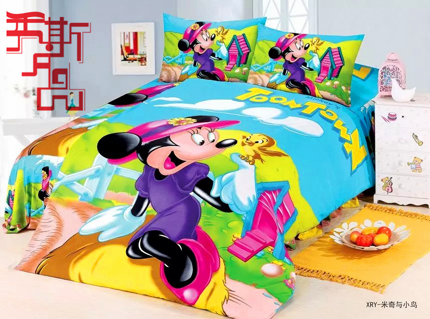 Xiusi Bedding Xiusi Bedding Disney Cartoon Super Soft Quilt Set Single Xiusi Bedding Xiusi Bedding Disney Cartoon Super Soft Quilt Set Single