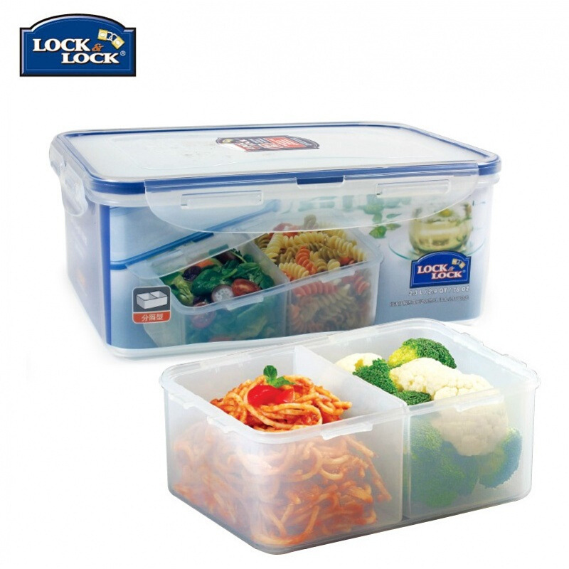 Plastic Fresh-Keeping Lunch Box Sealed Food Refrigerator Storage Box Bento Box Microwave Oven Fresh-Keeping Box