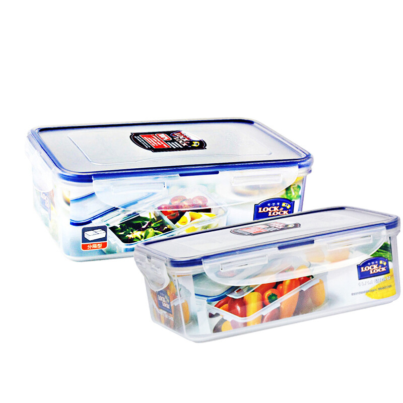Plastic Fresh-Keeping Lunch Box Sealed Food Refrigerator Storage Box Bento Box Microwave Oven Fresh-Keeping Box