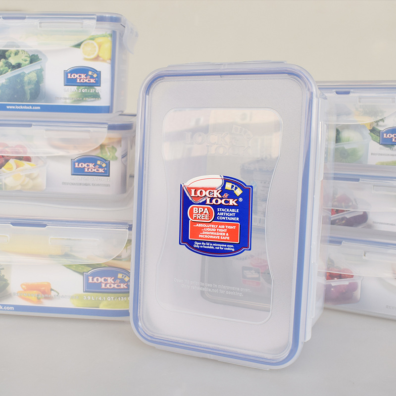 Plastic Fresh-Keeping Lunch Box Sealed Food Refrigerator Storage Box Bento Box Microwave Oven Fresh-Keeping Box