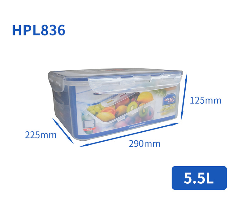 Plastic Fresh-Keeping Lunch Box Sealed Food Refrigerator Storage Box Bento Box Microwave Oven Fresh-Keeping Box