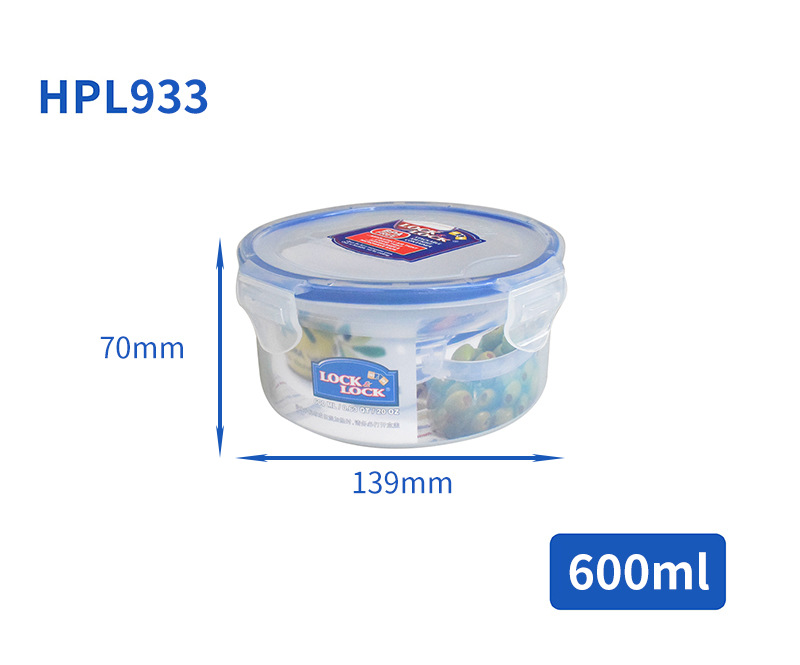 Plastic Fresh-Keeping Lunch Box Sealed Food Refrigerator Storage Box Bento Box Microwave Oven Fresh-Keeping Box