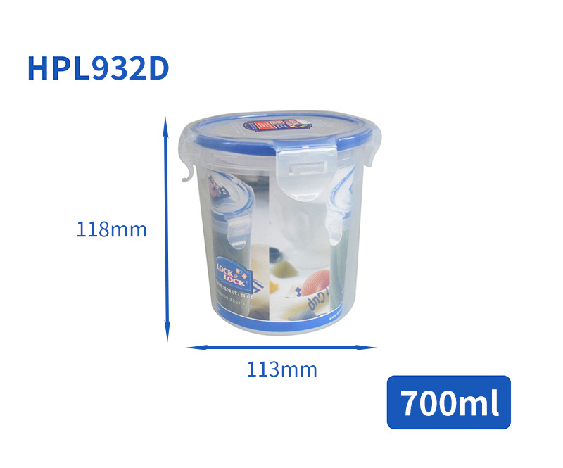 Plastic Fresh-Keeping Lunch Box Sealed Food Refrigerator Storage Box Bento Box Microwave Oven Fresh-Keeping Box