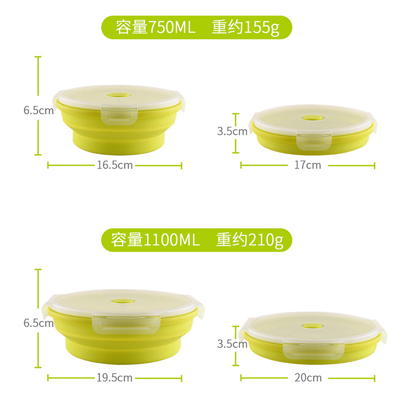 New round Silicone Lunch Box Fresh-Keeping Frozen Silicone Folding Lunch Box Silicone Lunch Box Set Fresh-Keeping Box New round Silicone Lunch Box Fresh-Keeping Frozen Silicone Folding Lunch Box Silicone Lunch Box Set Fresh-Keeping Box