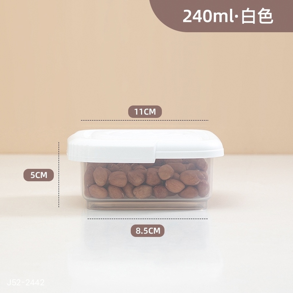J52-2445 Kitchen Refrigerator Fresh-Keeping Box with Lid Sealed Box Cereals Storage Box Plastic Nut Storage Box J52-2445 Kitchen Refrigerator Fresh-Keeping Box with Lid Sealed Box Cereals Storage Box Plastic Nut Storage Box
