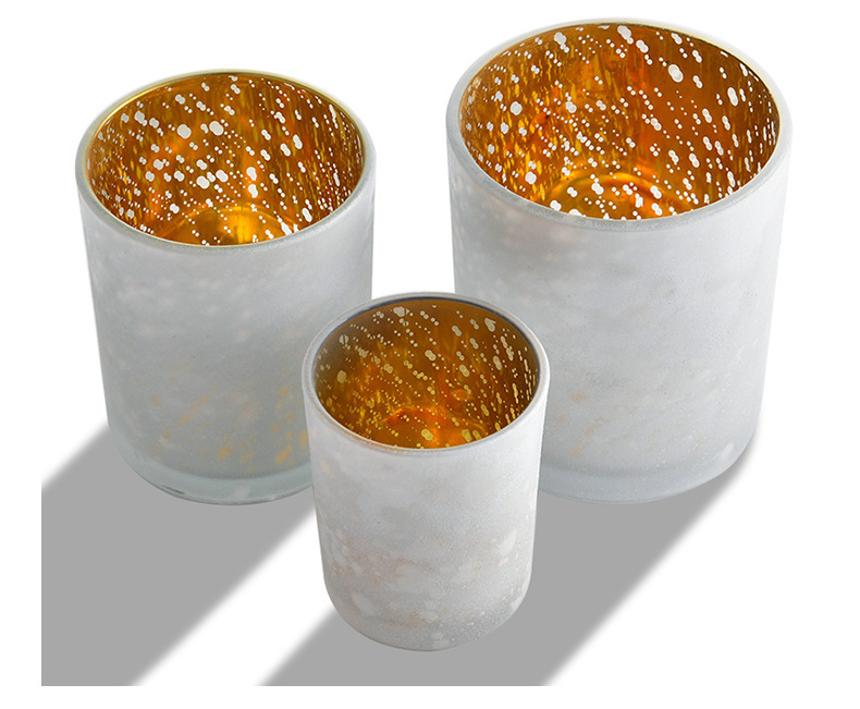 Aromatherapy Candle Cup Glass Gradient Cup Wedding Celebration Decoration Glass Cup Electroplating Frosted Candle Cup Aromatherapy Candle Cup Glass Gradient Cup Wedding Celebration Decoration Glass Cup Electroplating Frosted Candle Cup