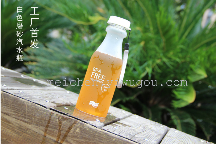 Creative student unbreakable frosted glass bottle soda glass cup with water s 350