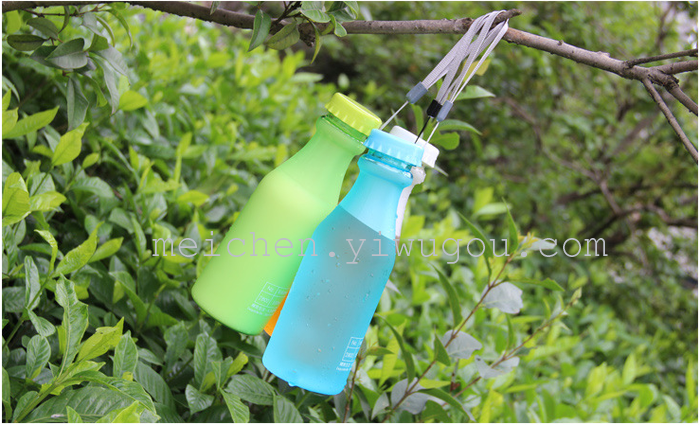 Creative student unbreakable frosted glass bottle soda glass cup with water s 350