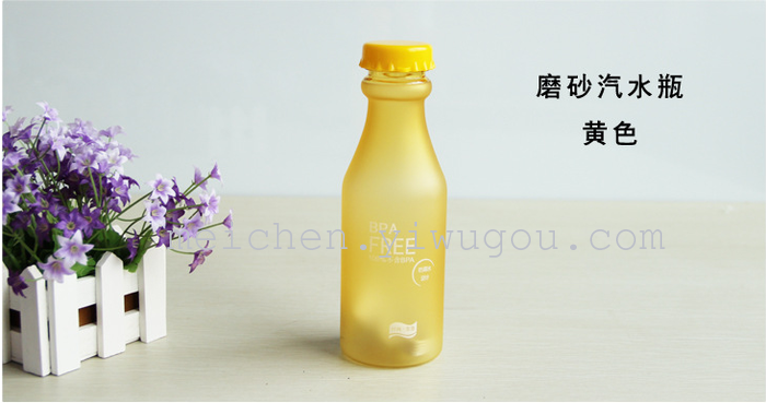 Creative student unbreakable frosted glass bottle soda glass cup with water s 350