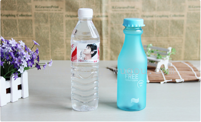 Creative student unbreakable frosted glass bottle soda glass cup with water s 350