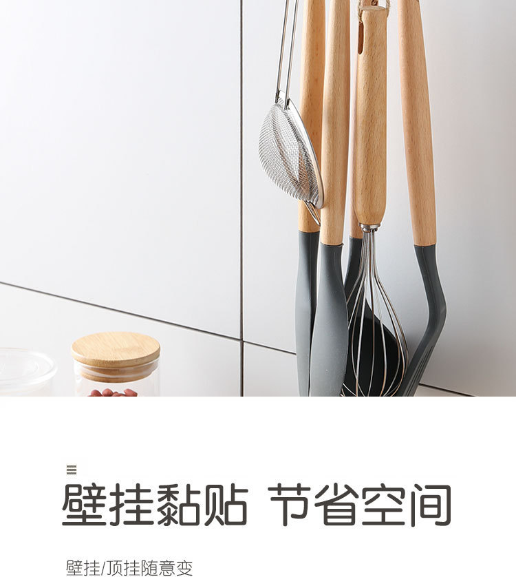Creative Multi-Functional Rotatable Hook 360-Degree Rotating Seamless Sticky Hook Household Punch-Free Kitchen Spoon