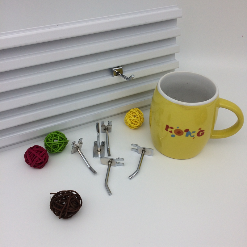 Aluminium metallic shelves for the slot of hook hook buckle plate hook Yiwu jewelry shop hook accessories hooks