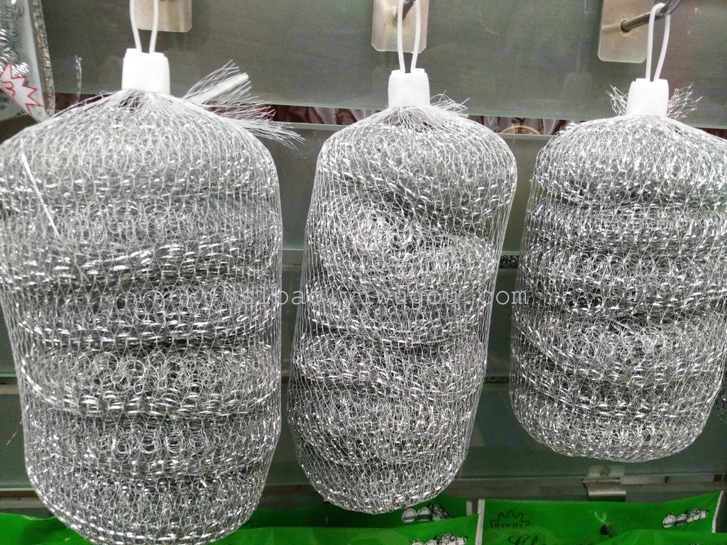 6 stainless iron cleaning ball, kitchen and bathroom cleaning products