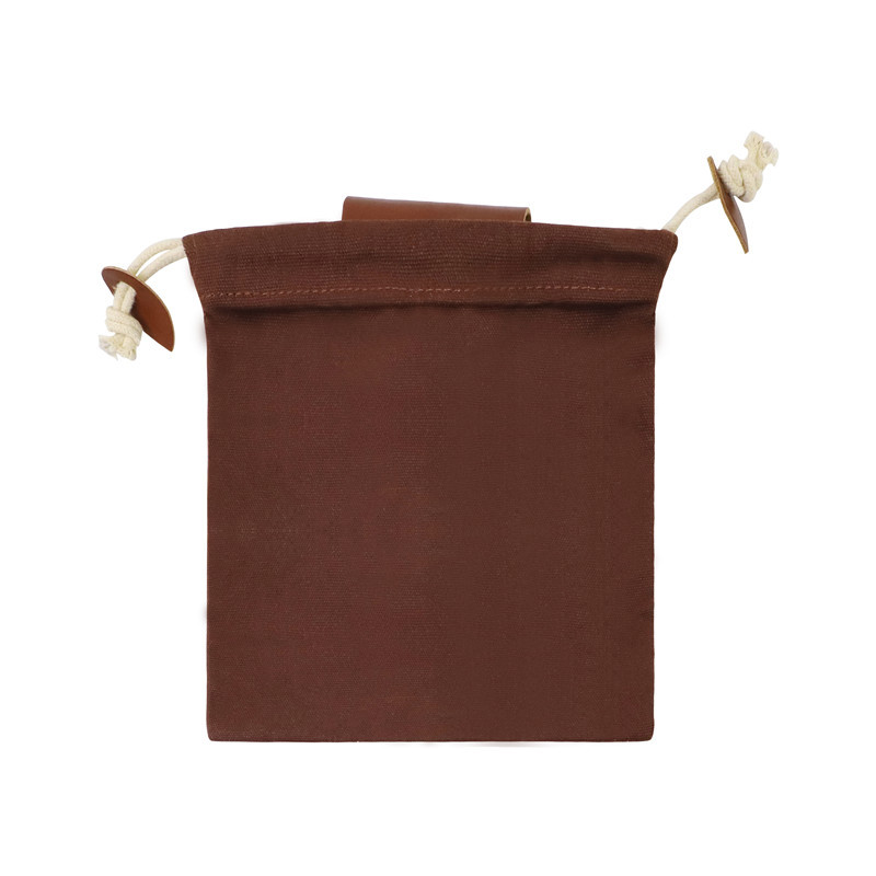 Camping Outdoor Foraging Bag Foraging Bag Wild Fruit Storage Bag Cowhide Waist Hanging Jungle Tool Storage Bag