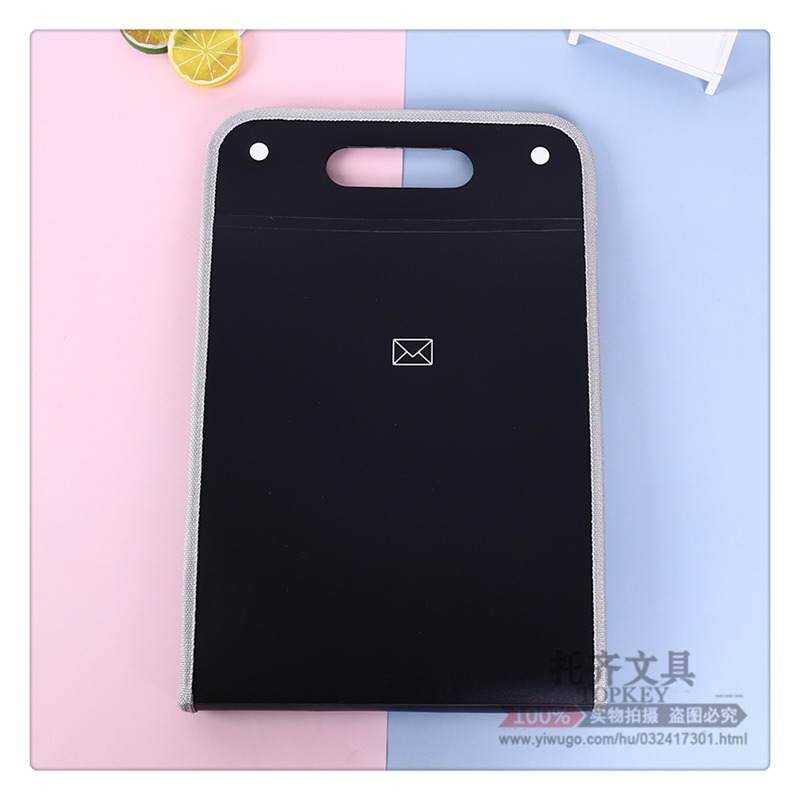 13-Layer Folder Student Organ Bag Examination Paper Bag A4 File Bag Korean Style Fresh Creative Test Paper Storage Bag