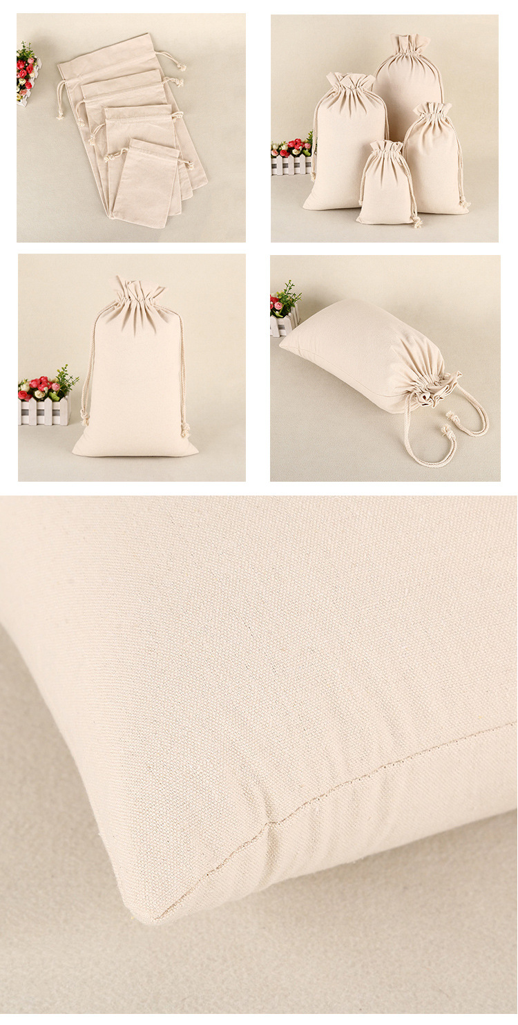 Currently Available Blank Drawstring Storage Bag Is Custom-Built Custom Printed Environmental Cotton Drawstring Bag