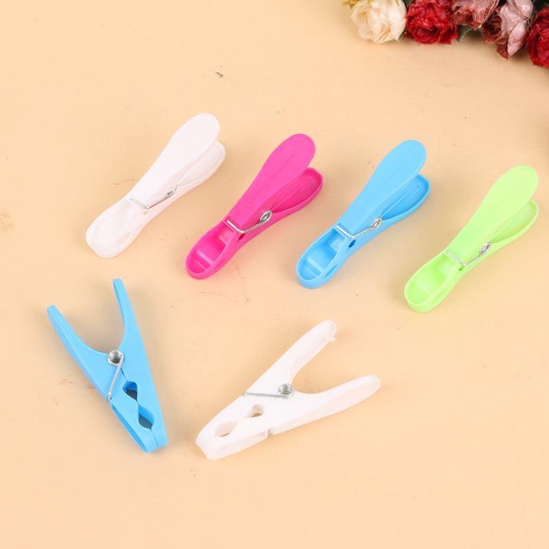 Natural rain daily necessities fashion candy color plastic clip spring clip household clothespin