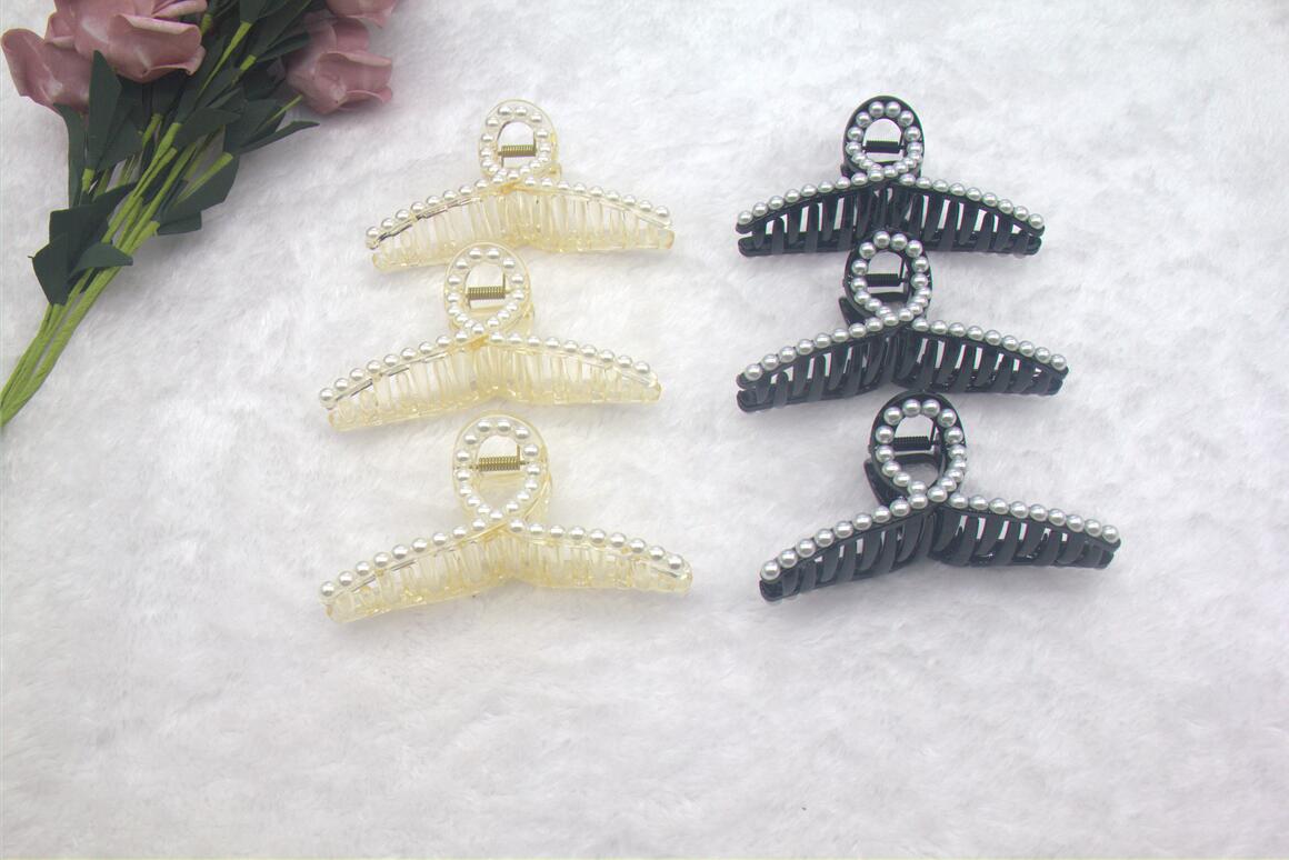 Web Celebrity Popular Pearl Clip Ladies Dish Hair Ponytail Plastic Clip Night Market 1 yuan 2 yuan shop hair clip Supply Web Celebrity Popular Pearl Clip Ladies Dish Hair Ponytail Plastic Clip Night Market 1 yuan 2 yuan shop hair clip Supply