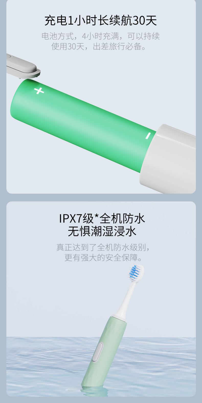 Factory Direct Supply Household Vibration Soft-Bristle Toothbrush Oral Irrigator Rechargeable Automatic Tooth Glass