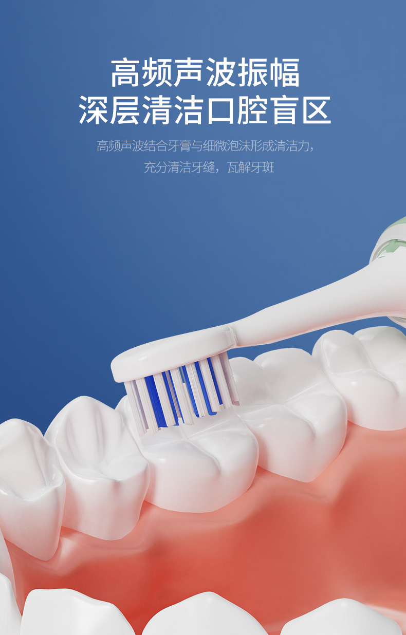 Factory Direct Supply Household Vibration Soft-Bristle Toothbrush Oral Irrigator Rechargeable Automatic Tooth Glass