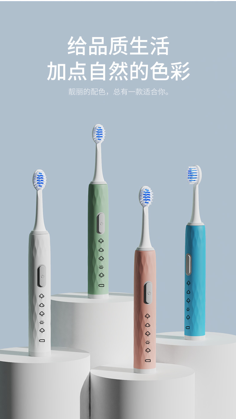 Factory Direct Supply Household Vibration Soft-Bristle Toothbrush Oral Irrigator Rechargeable Automatic Tooth Glass