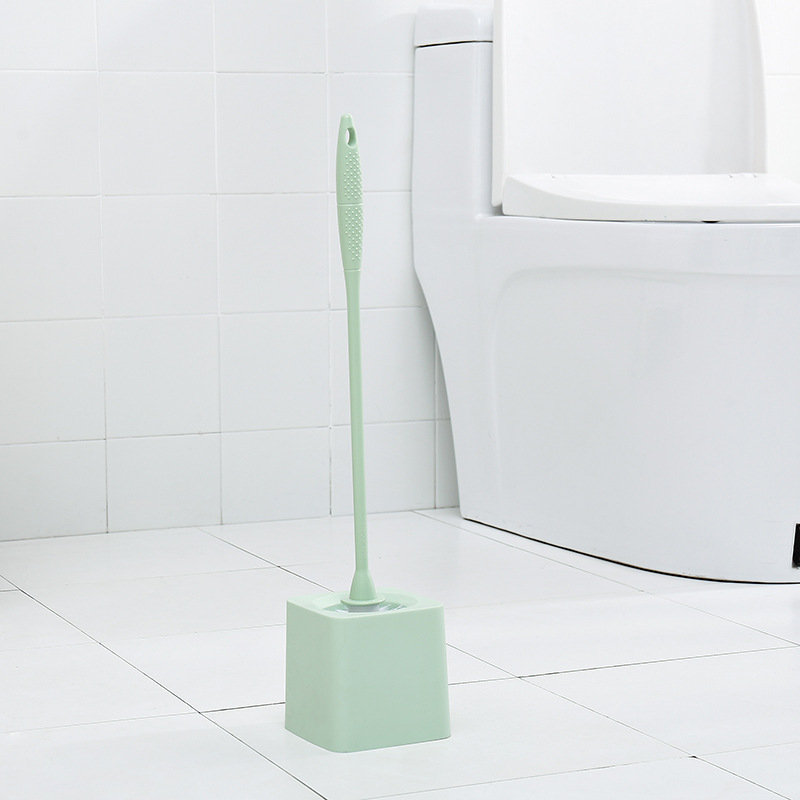 Manufacturer direct selling toilet brush classic hot style with base set plastic long handle toilet brush cleaning brush