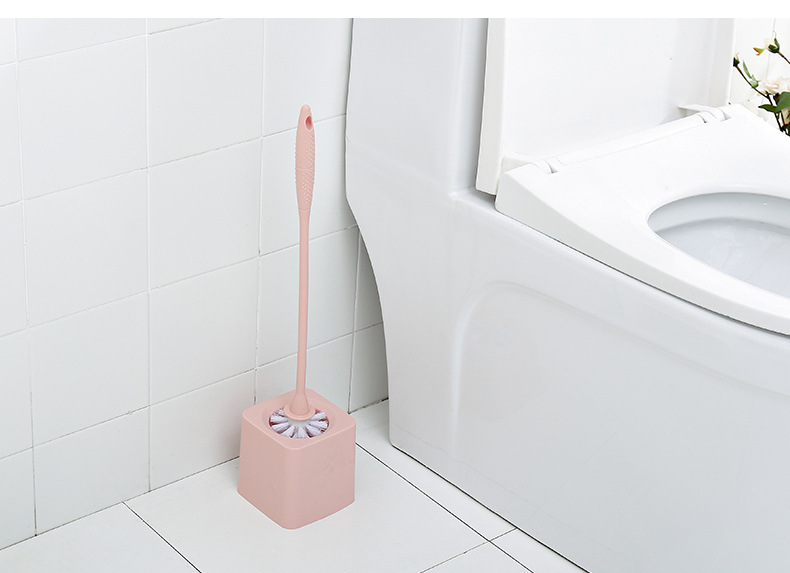 Manufacturer direct selling toilet brush classic hot style with base set plastic long handle toilet brush cleaning brush Manufacturer direct selling toilet brush classic hot style with base set plastic long handle toilet brush cleaning brush