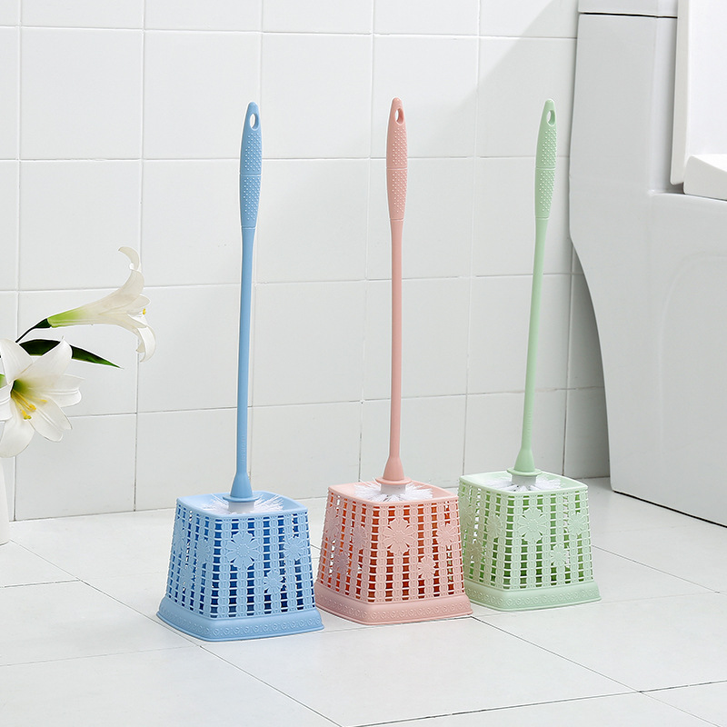 Hollow-out toilet Brush set with plastic long handle toilet Brush oilet Brush