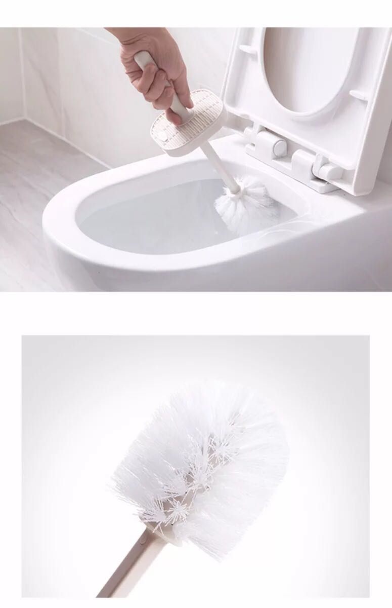 Spot soft hair toilet brush toilet wash toilet brush no dead Angle toilet brush clean brush with base set Spot soft hair toilet brush toilet wash toilet brush no dead Angle toilet brush clean brush with base set