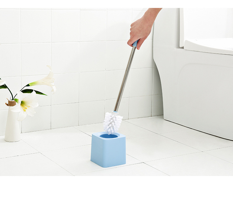 Toilet brush hot style Toilet brush set with base stainless steel handle Toilet brush cleaning brush Toilet brush