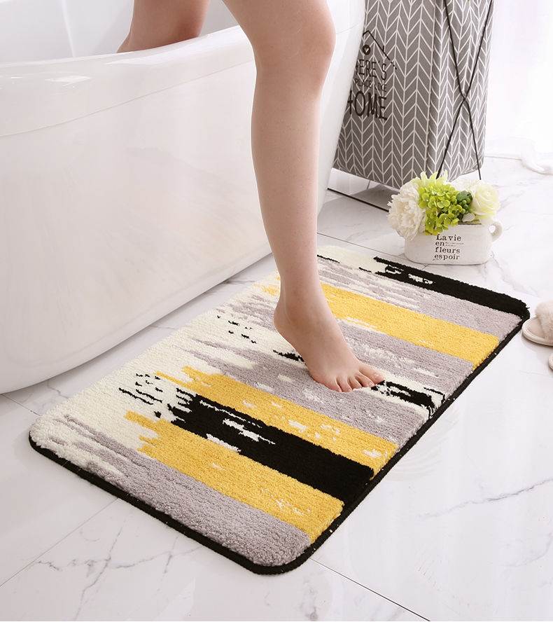 Thickened Microfiber Absorbent Pads Floor Mat Bathroom Bedroom Kitchen Doorway Non-Slip Mat Bathroom Balcony Carpet