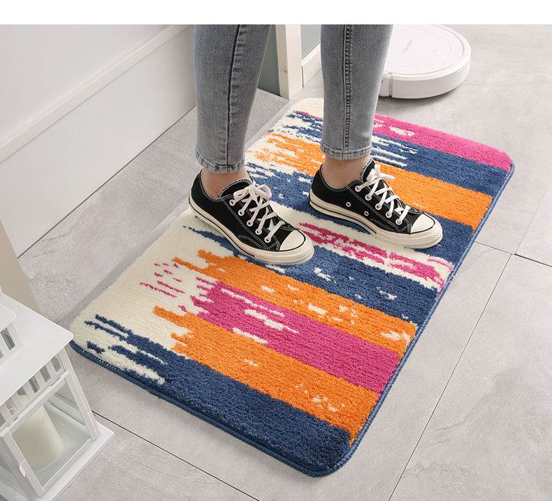 Thickened Microfiber Absorbent Pads Floor Mat Bathroom Bedroom Kitchen Doorway Non-Slip Mat Bathroom Balcony Carpet