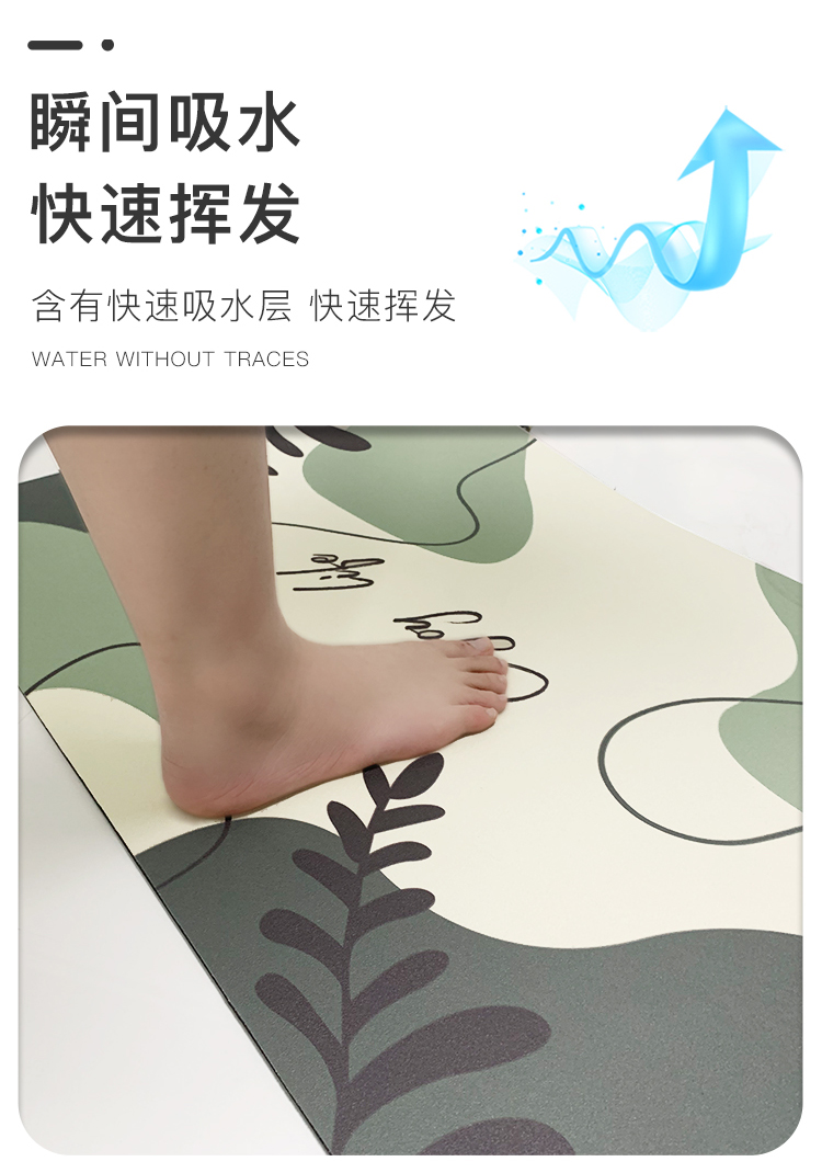 Soft Diatom Ooze Bathroom Absorbent Floor Mat Quick-Drying Foot Mat Non-Slip Mat Toilet Bathroom Entrance Carpet Soft Diatom Ooze Bathroom Absorbent Floor Mat Quick-Drying Foot Mat Non-Slip Mat Toilet Bathroom Entrance Carpet
