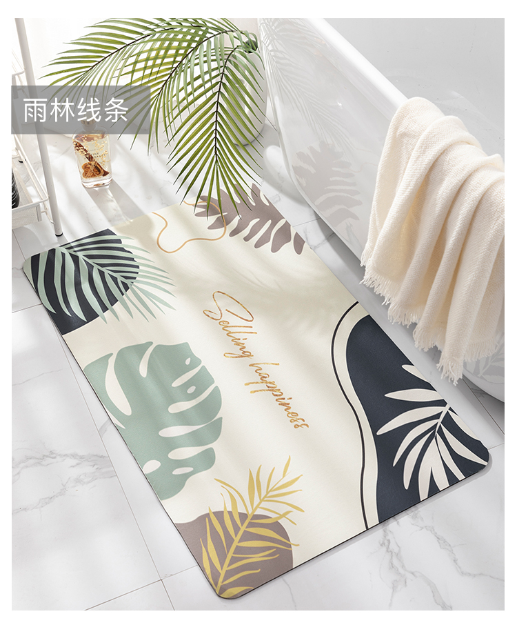 Soft Diatom Ooze Bathroom Absorbent Floor Mat Quick-Drying Foot Mat Non-Slip Mat Toilet Bathroom Entrance Carpet Soft Diatom Ooze Bathroom Absorbent Floor Mat Quick-Drying Foot Mat Non-Slip Mat Toilet Bathroom Entrance Carpet