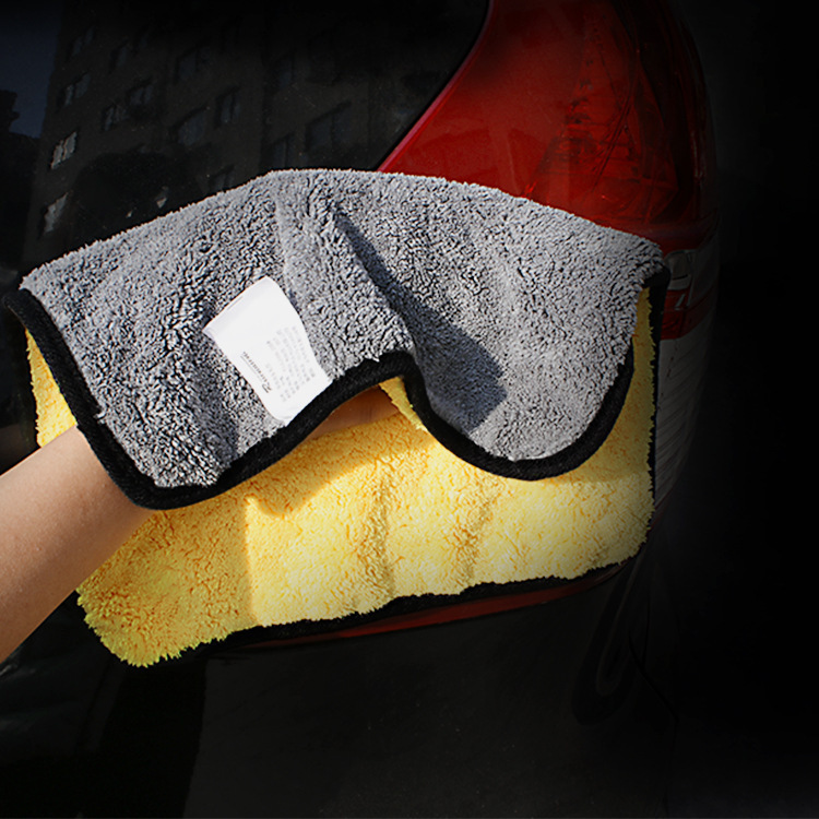 Car Wash Towel Thick Car Coral Towel Brushed Car Washing Cloth Absorbent Fine Fiber Car Towel