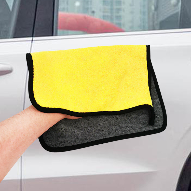 Car Wash Towel Cloth Towel For Wiping Cars Thickened Absorbent Car Towel Double Coral Fleece Car Washing Cloth Car Towel