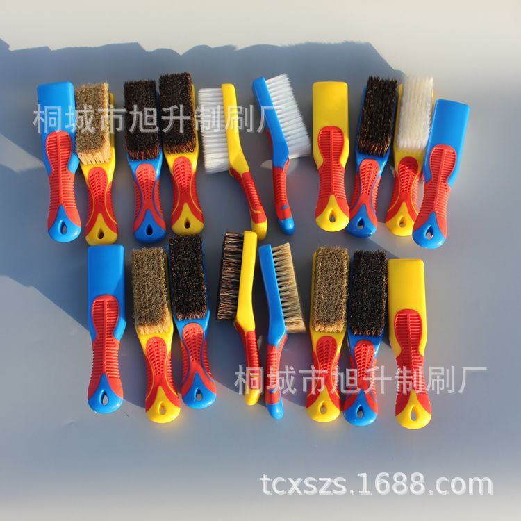 New High-Density Silicone Handle Pig Bristle Brush Walnut Diamond Nano Brush clean brush