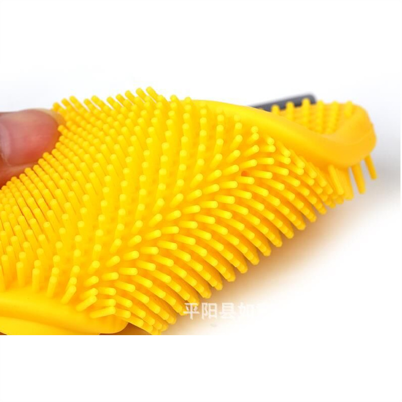 3-in-1 Kitchen Multi-Functional Silicone Brush Double-Sided Dishcloth Oil-Free clean brush