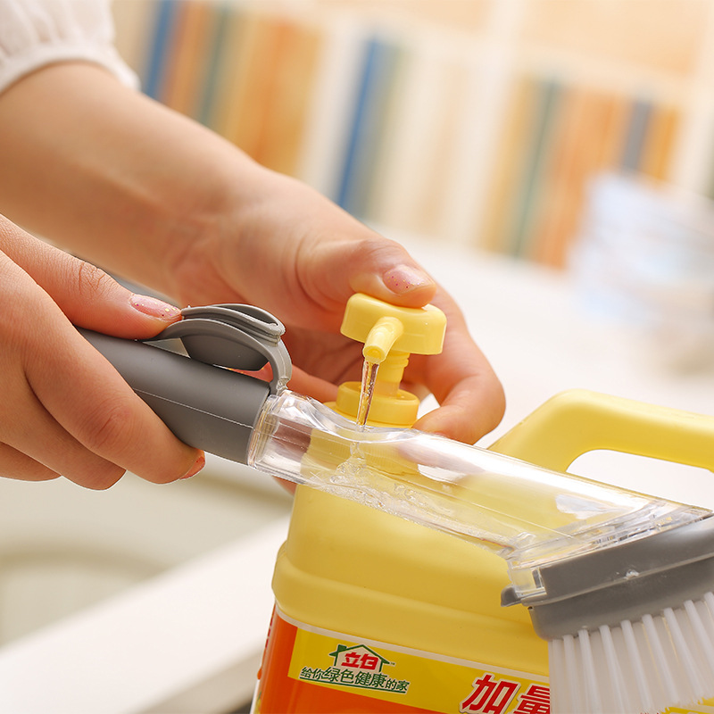  Supplies Brush Pot Dish Brush Bowl Artifact Dish Brush Wok Brush Home Ladle Oil Brush Hydraulic Wok Brush clean brush
