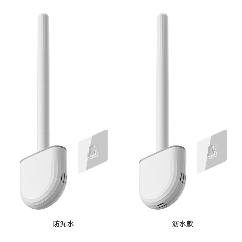  New Wall-Mounted Toilet Brush No Dead Angle Toilet Cleaning Brush Flexible Glue Bruch Head Detachable Handle clean brus
