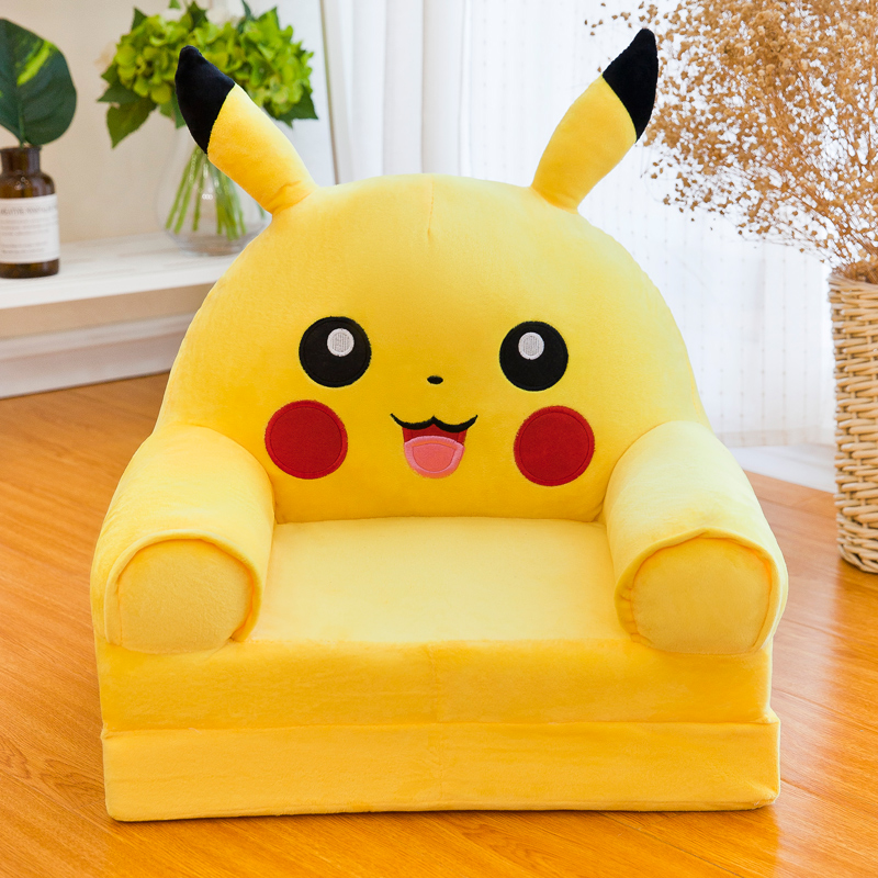 Folding Children's Sofa Lazy Sofa Plush Toy Cartoon Sofa Stool Portable Car Living Room Toy