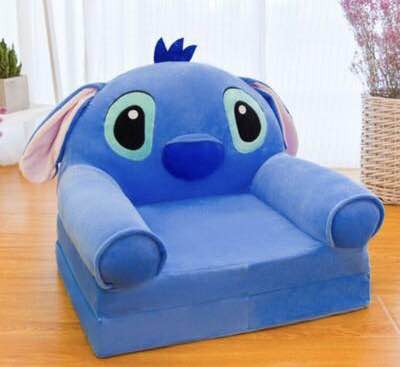 Folding Children's Sofa Lazy Sofa Plush Toy Cartoon Sofa Stool Portable Car Living Room Toy