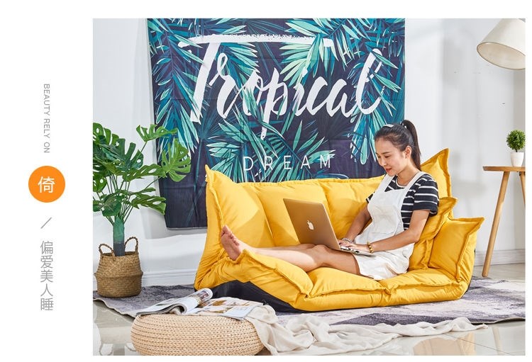 Lazy Sofa Tatami Small Apartment Foldable Floor Mini Bedroom Single Double Rental Room Japanese Bed Dual-Use Lazy Sofa Lazy Sofa Tatami Small Apartment Foldable Floor Mini Bedroom Single Double Rental Room Japanese Bed Dual-Use Lazy Sofa